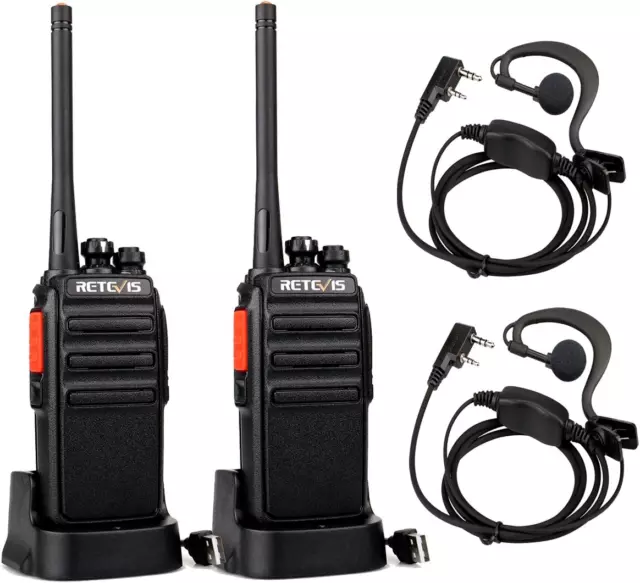 Retevis RT24 PMR446 Walkie Talkie black one pair- sealed