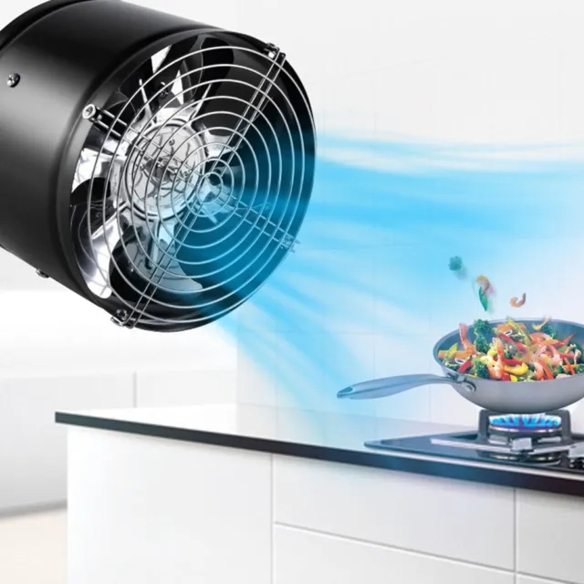 Ventilateur de tuyau en ligne haute vitesse 150 mm volume d'air puissant et vent