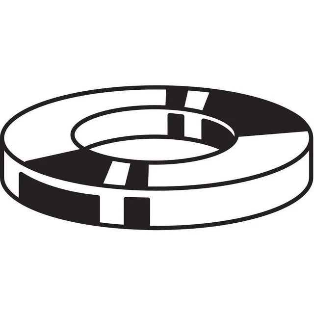 GRAINGER APPROVED M38130.390.0001 FltWsh,Zinc Plated,Steel,M39,72x6mm,2PK