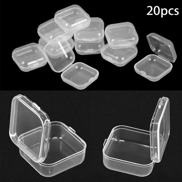 12 Pk Mini Plastic Storage Containers Organizer Boxes Case Bead