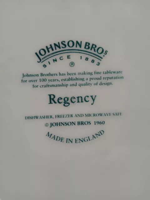 Johnson Brothers. Regency. Dinner Set Replacement Pieces. Made In England.