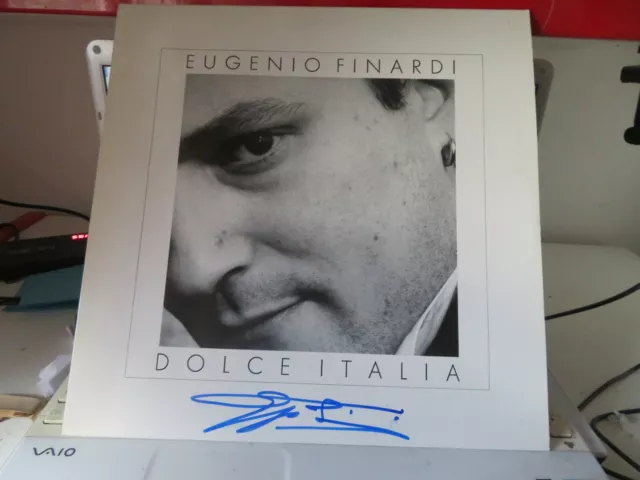 LP "DOLCE ITALIA" di EUGENIO FINARDI, AUTOGRAFO ORIGINALE