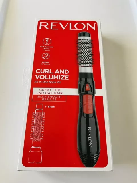 Revlon Curl And Volumize All In One Style Kit 2 Brushes Adjustable Settings