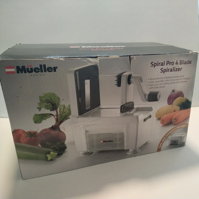 Espiralizador profesional Mueller Austria Spiral Pro 4 hojas (en caja)
