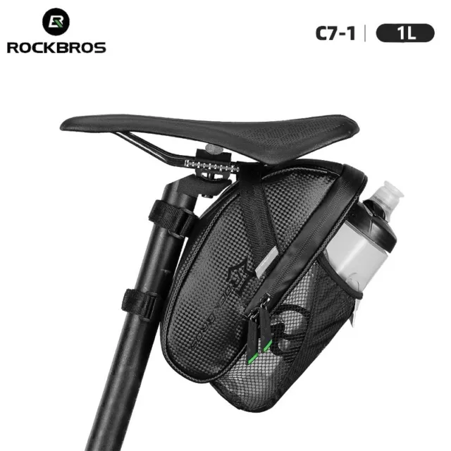 ROCKBROS Bicycle Water Bottle Rear Bag MTB Road Bike Drink Holder Saddle Bag