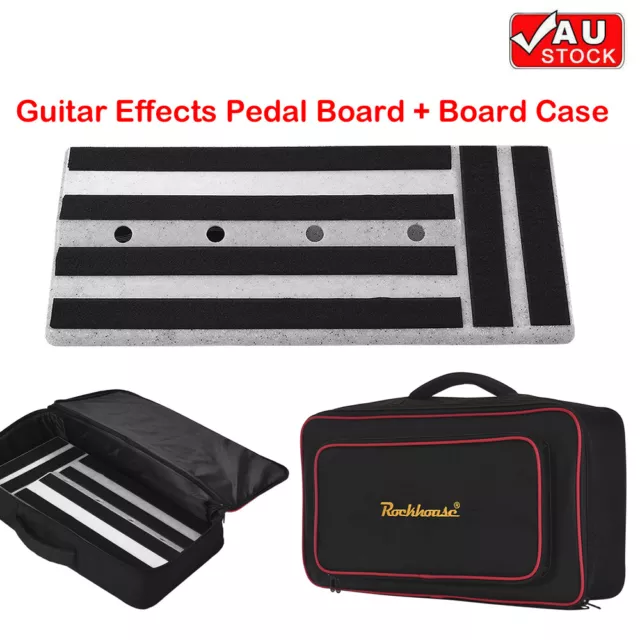 Big Size Guitar Effects Pedal Board + Pedalboard Carry Bag Case Portable