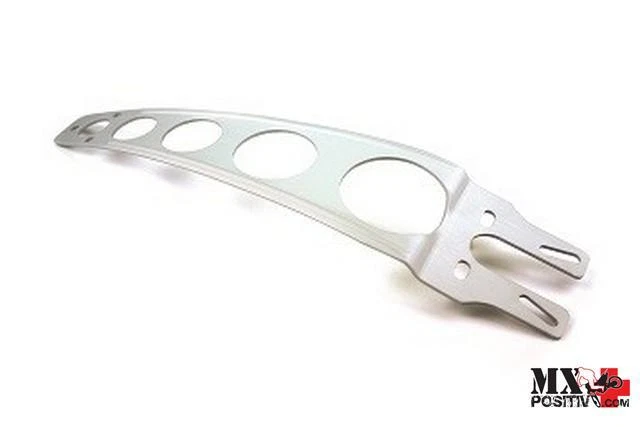 Rinforzo Parafango Anteriore In Alluminio Cromato Per Motocross Ed Enduro - Universale, Modello Riolo Piastra Targa Moto - 6
