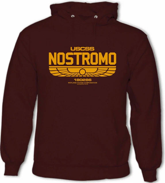 Nostromo 180286 - da Uomo con Cappuccio Alien Film Movie Uscss Weyland- Yutani