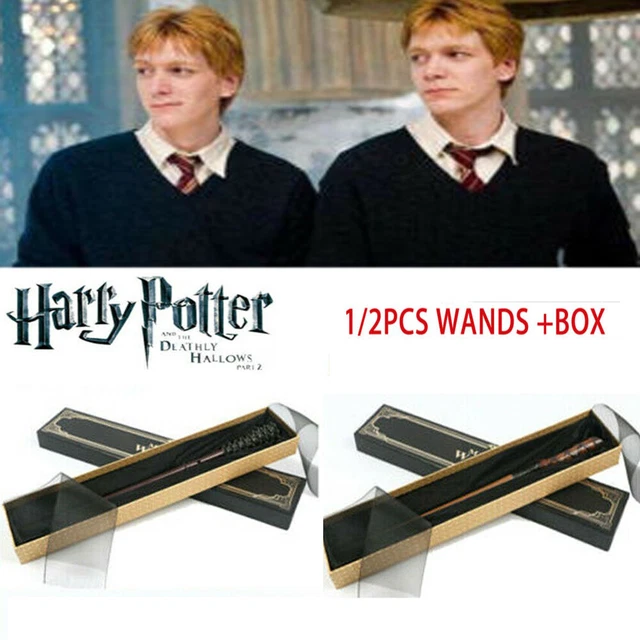 HARRY POTTER WANDS Fred + Weasley Twin Magic Wand Xmas
