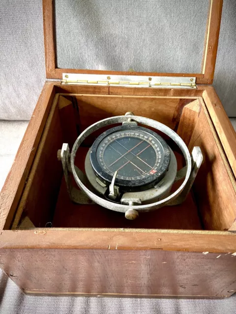 Bussola Nautica Antica- Vintage Compass Correction Box For London Yacht Centre