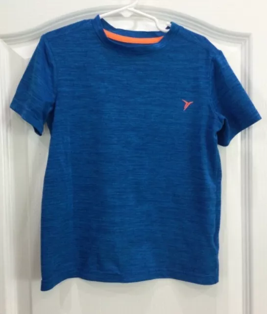 Old Navy Active Boys Shirt Size XS 5 Blue Go-Dry Short Sleeve 140