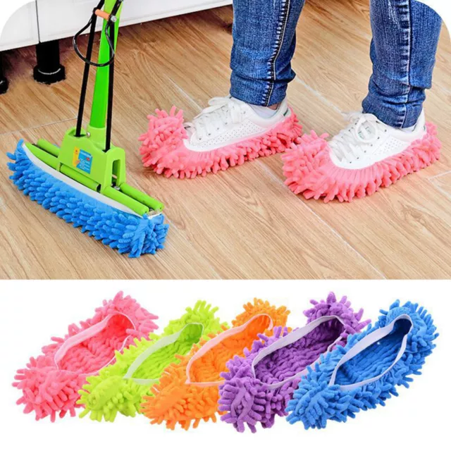 Cleaning Slipper No Linting Easy to Wash Fibre Detachable Shoes Cover Chenille