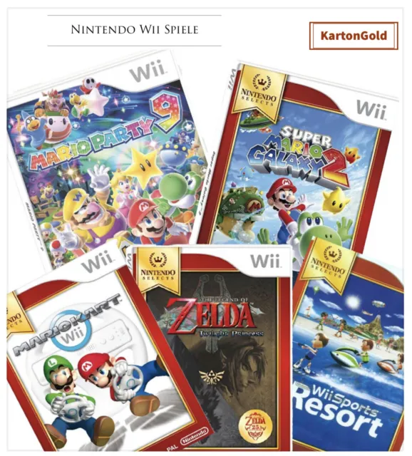 Nintendo Wii Spiele Auswahl (Super Mario, Wii Sport, Family Games)
