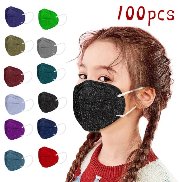 100PC 5-Layer High-Density Child Mask PM2.5Wind Mist Pollution Protection Filter