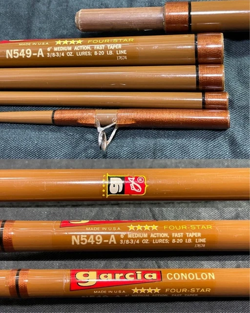 GARCIA CONOLON CUSTOM spinning fishing rod made in USA mod 2233A 