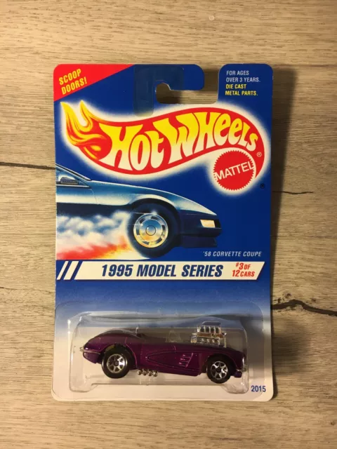 *MOC* Mattel Hot Wheels 1995 Model Series Car 3 of 12 - '58 Corvette Coupe #341