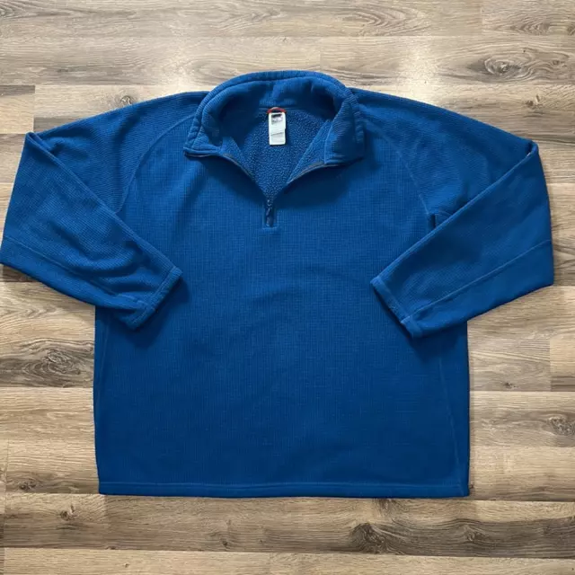 The North Face Men’s XXL Blue Quarter Zip Fleece Pullover Jacket