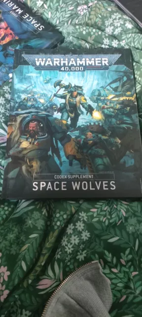 Warhammer-Army Book-Codex-Space Wolves Hardback- Good Condition