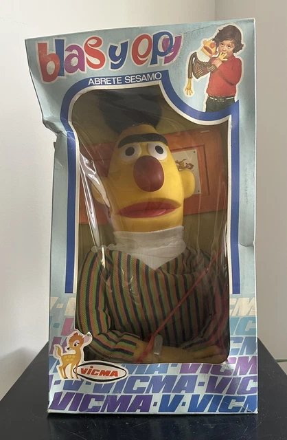 RARE VINTAGE SESAME Street Bert § boite & Brochure . Vicma . 1976. box