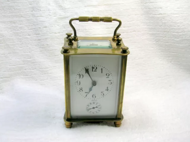 Antique Charles Hour, France Carriage Clock With Key - Needs New Balance Spring