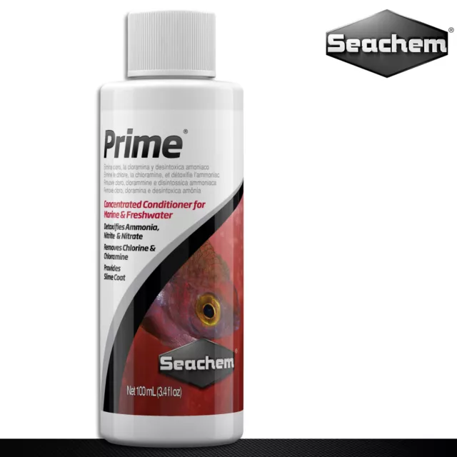 Seachem 100 ML Prime Traitement De L'Eau Chlore Chloramine Ammoniac Nitrite
