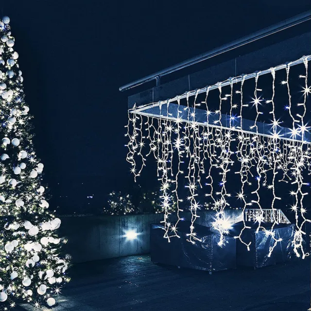 Weihnachten Outdoor Weihnachtslichter LED Eiszapfenlichter, Niederspannung, 8 Modi mit Speicher 3