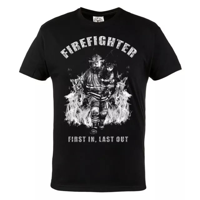 Herren T-Shirt Mit Aufdruck Für Feuerwehrmann Freiwillige Feuerwehr Löscharbeit