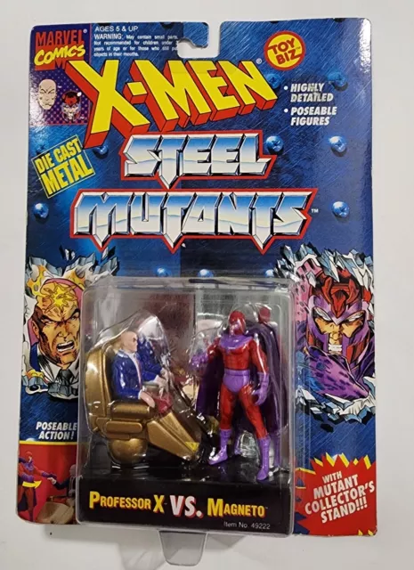 Marvel X-Men Steel Mutants (1994) Toy Biz Professor X Vs. Magneto Figure Set SA