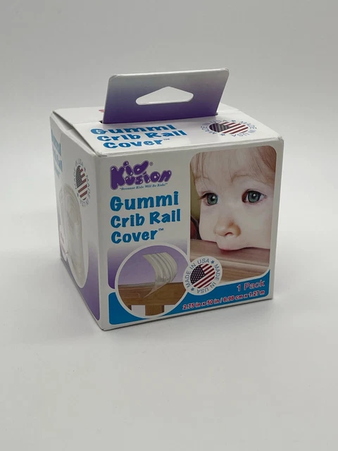 Kid Kusion Gummi Crib Rail Cover  2.75" x 50" KidKusion. New Ship Free
