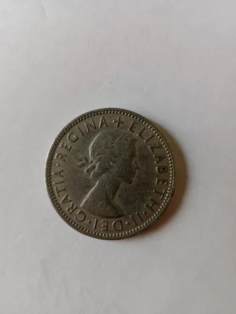 1961 Dei Gratia Regina Elizabeth II Two Shillings Coin
