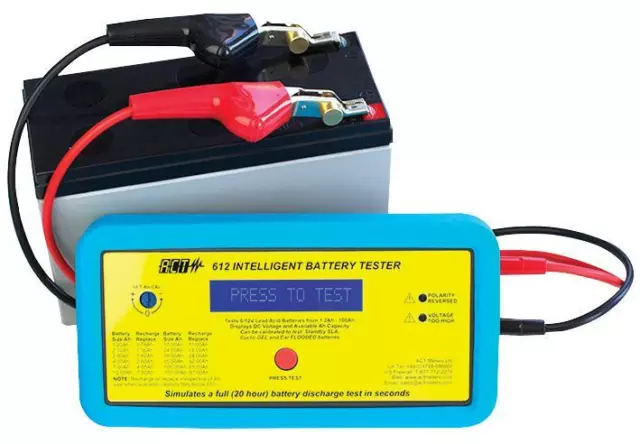 Battery Tester, Sla, Battery Technologies Supported Lead Acid, Ex For Act Meters