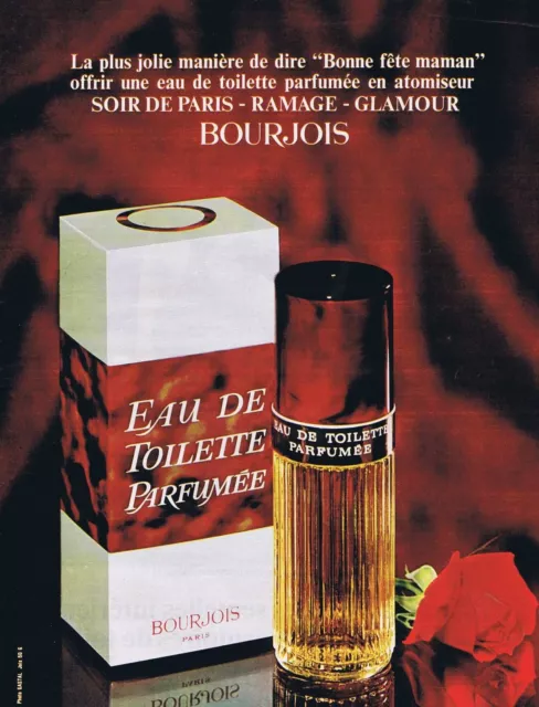 Publicité Advertising 026 1967 Bourjois Eau de Toilette Parfumée