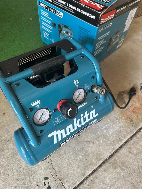 Makita Quiet Series Oil Free Electric Air Compressor 1/2 HP 1 Gal OPEN BOX Makita Quiet Series Oil Free Electric Air Compressor 1/2 HP 1 Gal OPEN BOX