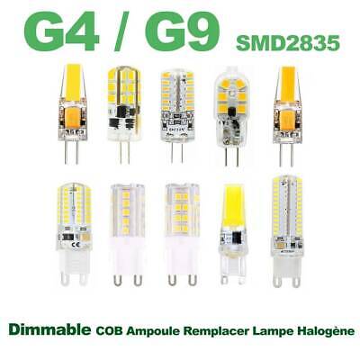 G9 G4 Dimmable COB Ampoule Remplacer Lampe Halogène 12V 220V LED 3W-10W
