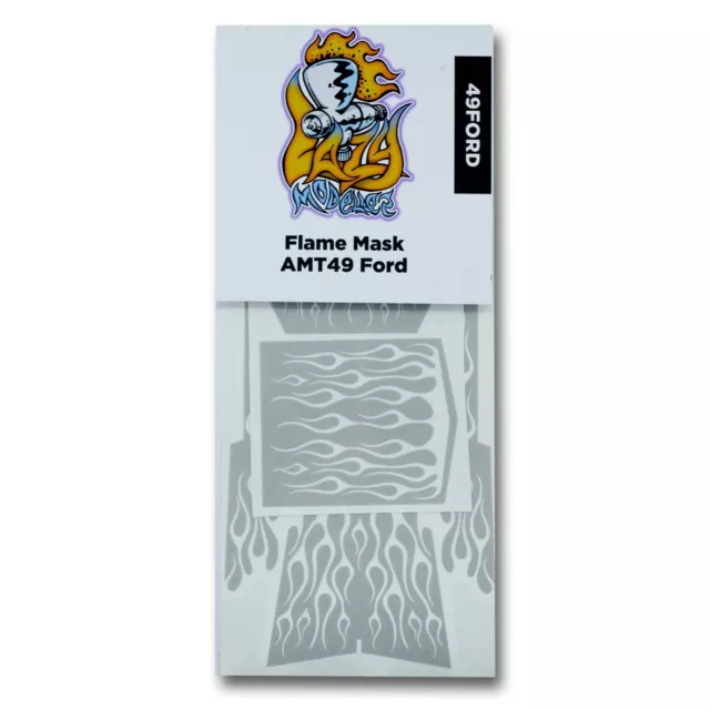 Flame Painting Template Stencil for AMT 1/25 49 - 50 Ford