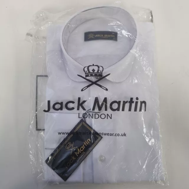 Jack Martin Mens Long Sleeved Shirt - White, Size S [Slim Fit]
