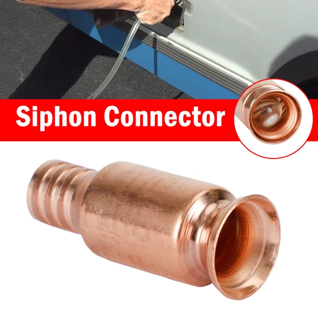 15MM CONNECTOR PVC Fuel Siphon Hose Copper Jiggler Jiggle Siphon Pump