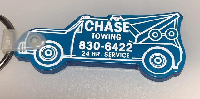 CHASE TOWING WRECKER Tow Truck Vehicle Repair Auto Car Service Keychain ...