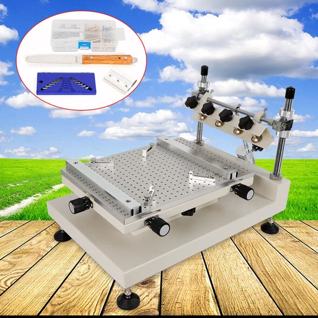 SMT PCB Printing Machine High Precision Manual Solder Paste Stencil Printer