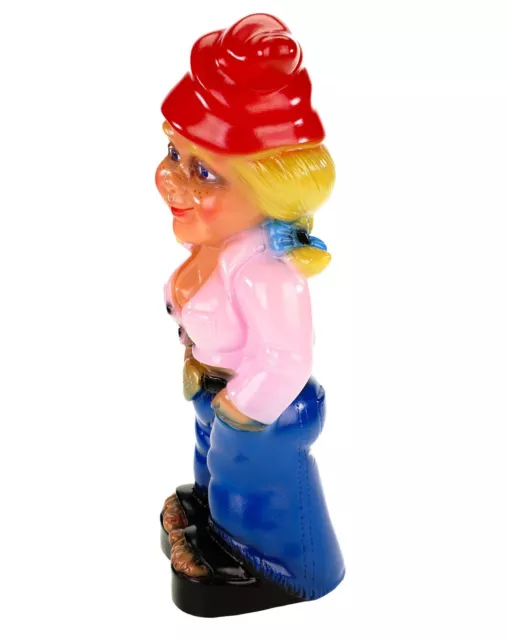 Gartenzwerg Mandy Pink Zwergenfrau PVC Zwerg Figur Made in Germany Zwerg 3