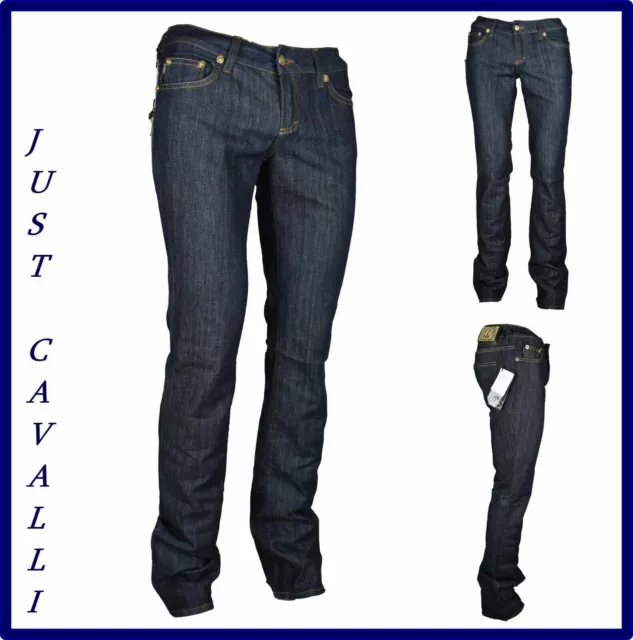 just cavalli jeans da donna vita bassa elasticizzati a zampa bootcut vintage 44