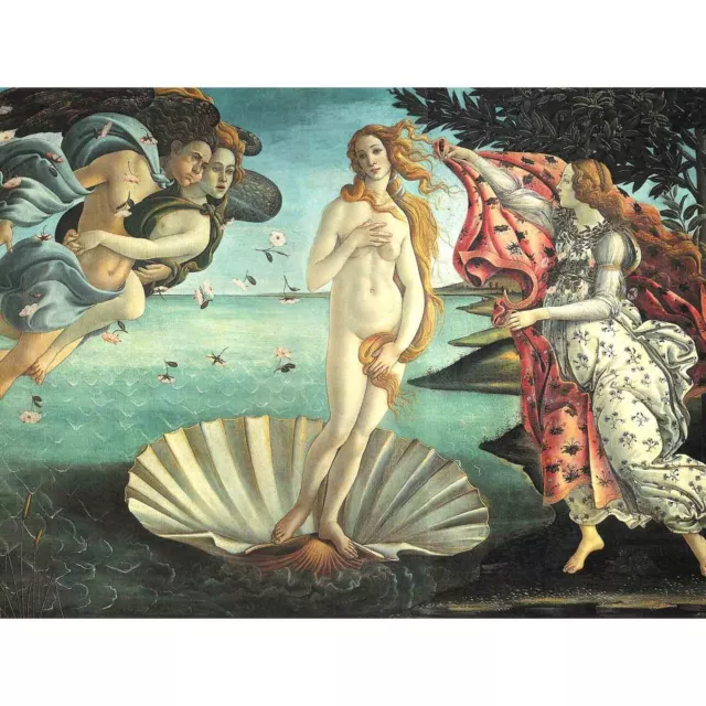 Painting Sea Shell Goddess Birth Venus Botticelli Fine Art Print Poster