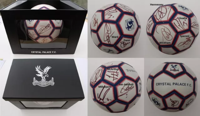 2018-19 Crystal Palace Football Squad Signed Official COA & Gift Box (23475)