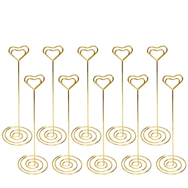 10pcs Place Holder Heart Shape Picture Stand Note Clip Wedding Party Favor