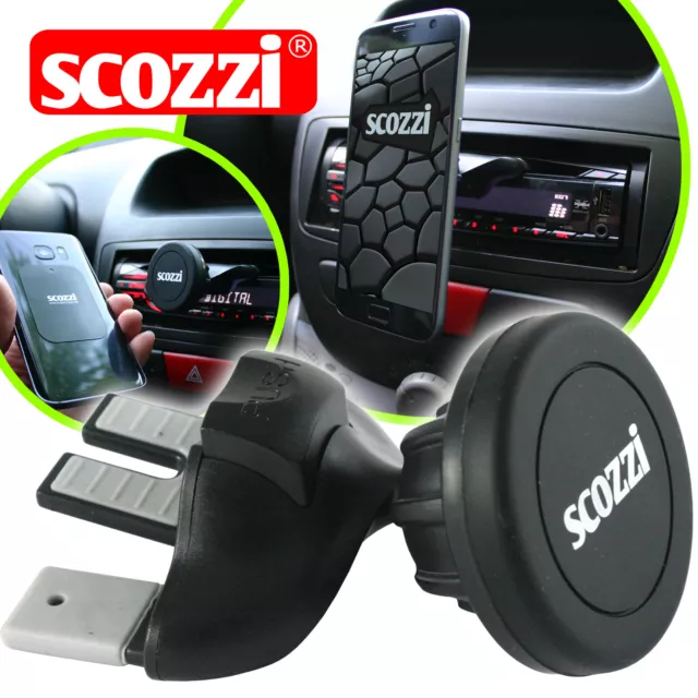 SCOZZI® HANDYHALTERUNG AUTO CD Schlitz Einschub Magnet Smartphone