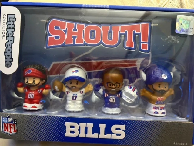 BNIB 2023 Buffalo Bills Little People Josh Allen Fisher Price Knox Miller