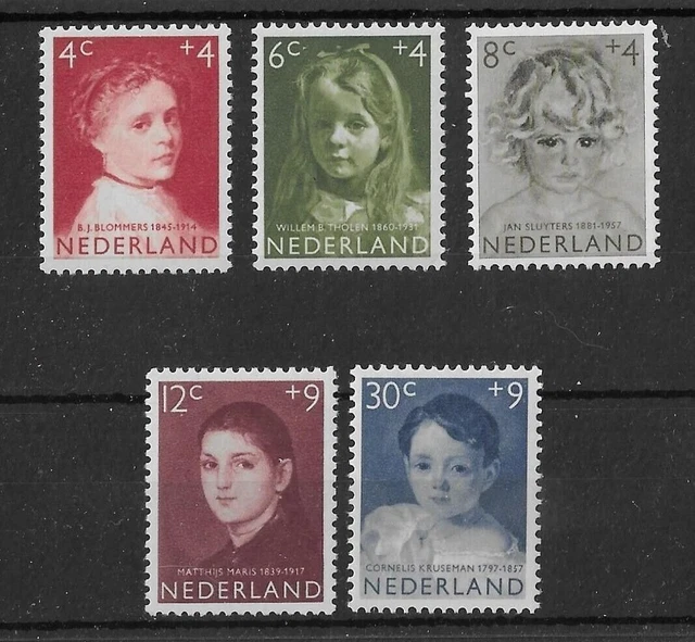 Netherlands 1959 Fund Set SG877-881 LHM