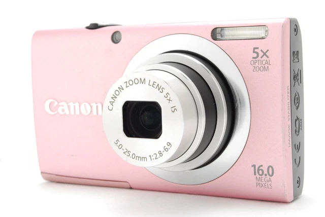 MINT] CANON POWERSHOT A2400 IS Pink 16.0MP Digital Camera w