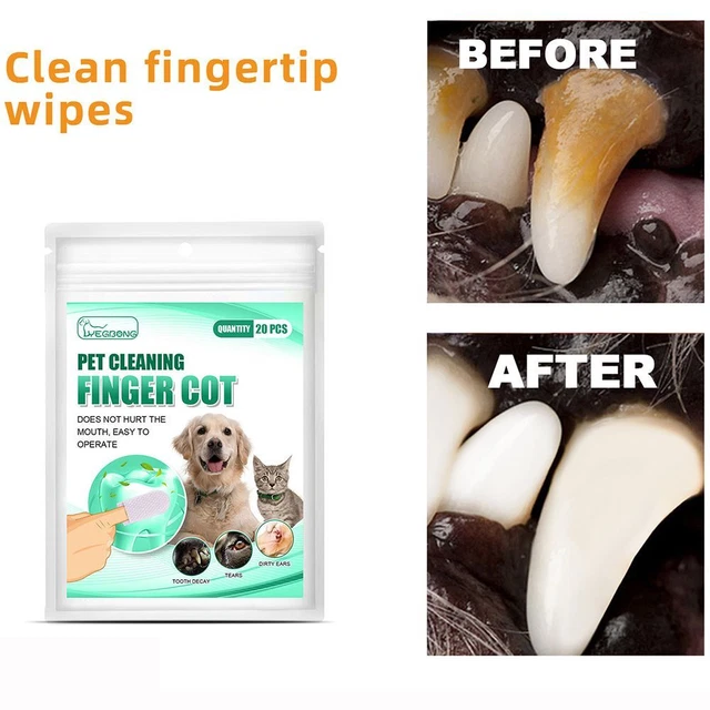 Limpieza de dientes para mascotas Dedos Cot Cuidado bucal Funda de dedo