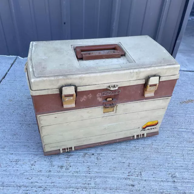VINTAGE PLANO FISHING TACKLE BOX BASS TOUR SERIES FULL 76 Old